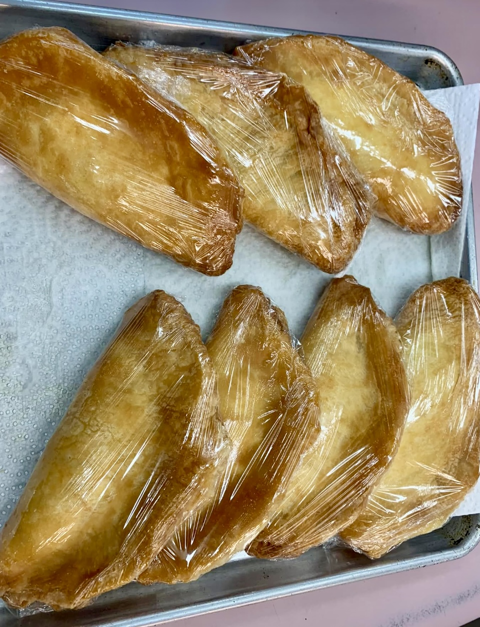 Freshly prepared turnovers at JDM
